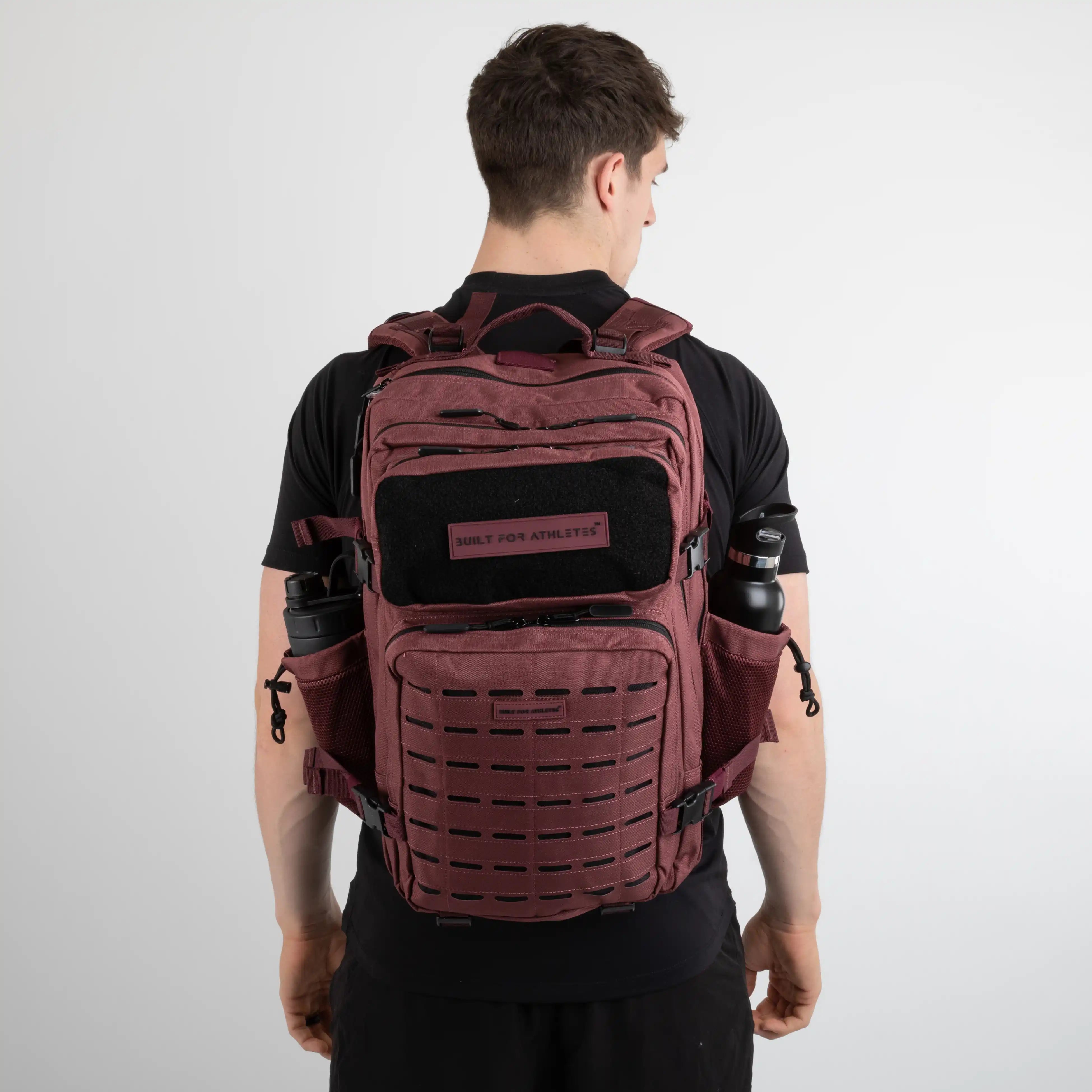 Gebaut für Athleten Rucksäcke große Burgundy Gym Backpack