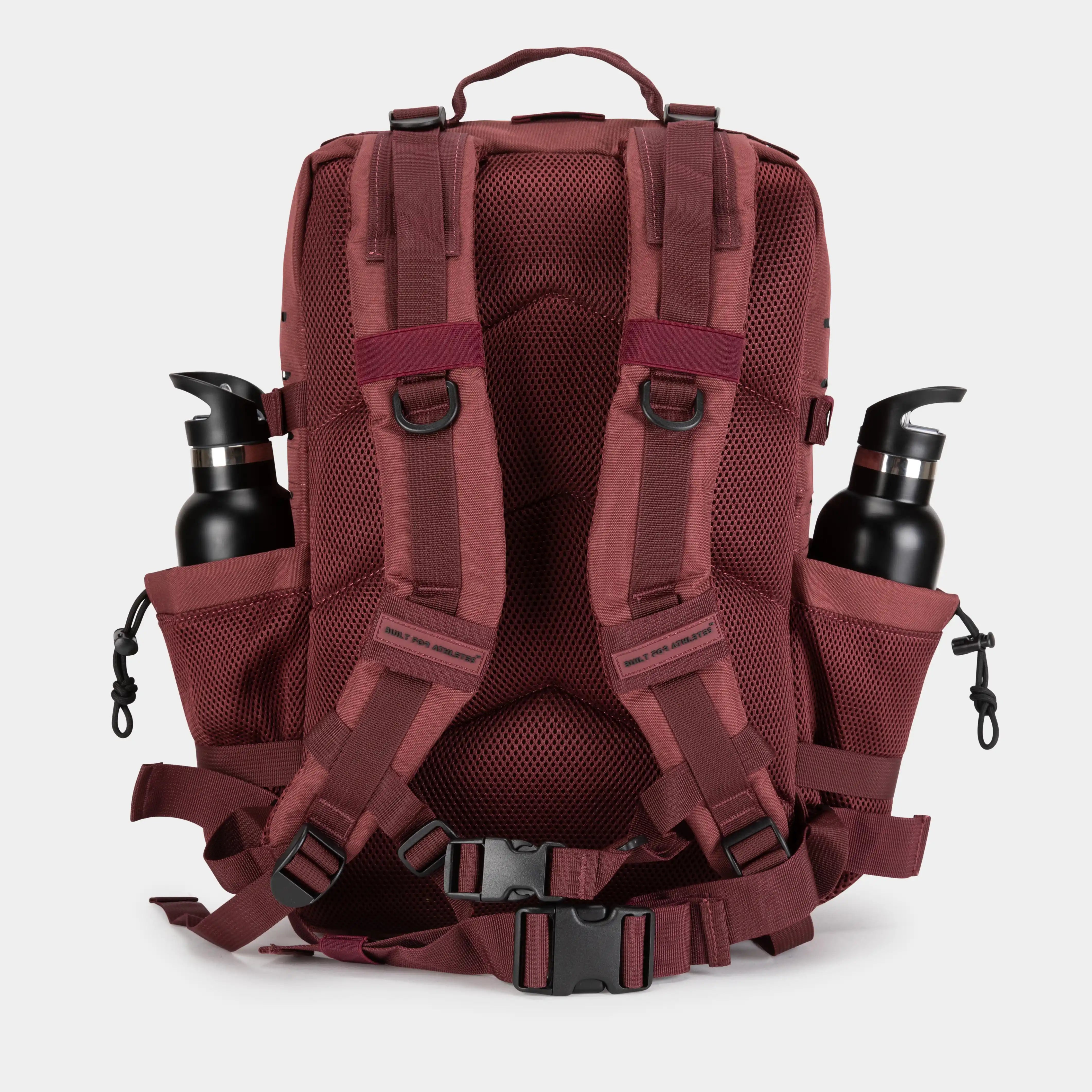 Gebaut für Athleten Rucksäcke große Burgundy Gym Backpack