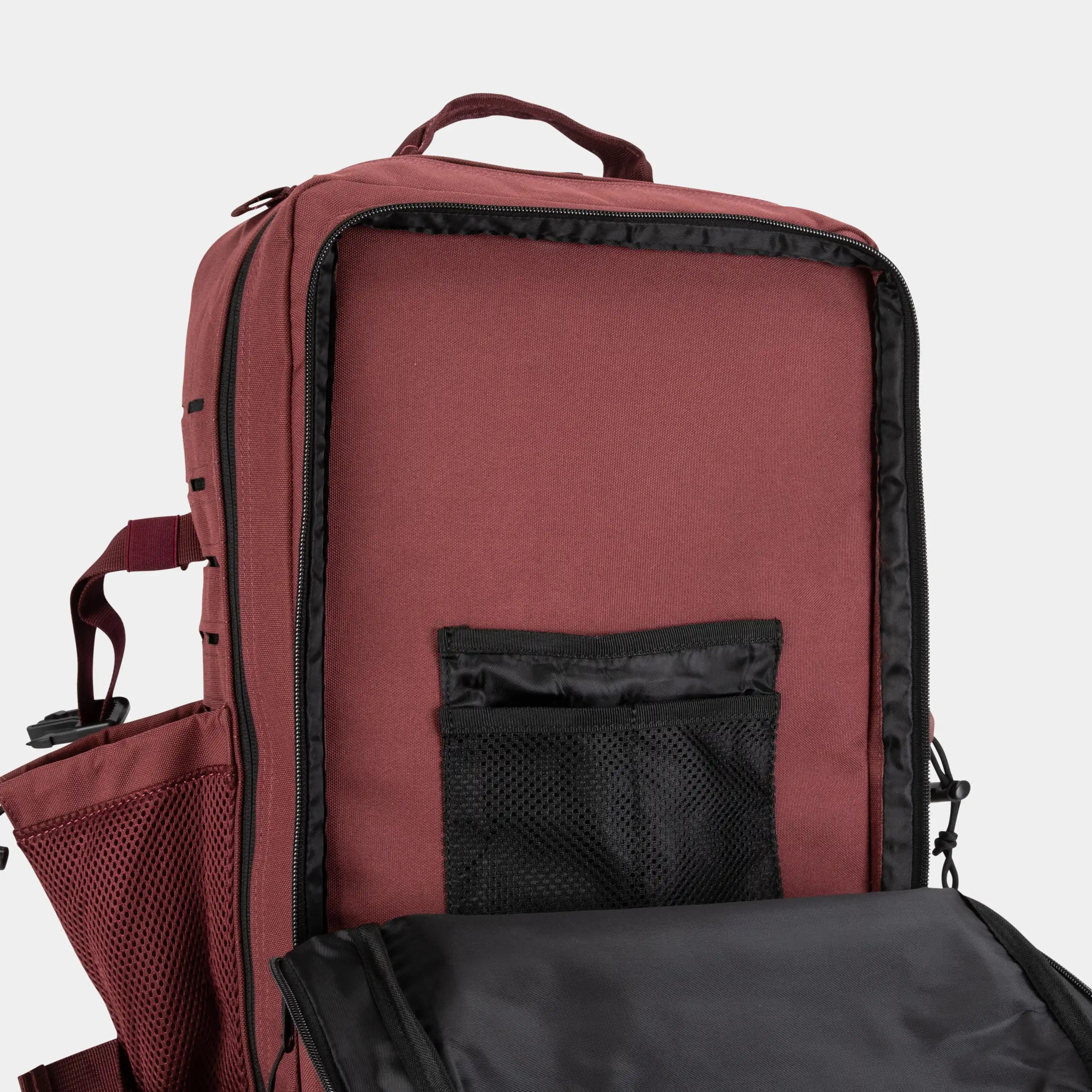 Gebaut für Athleten Rucksäcke große Burgundy Gym Backpack