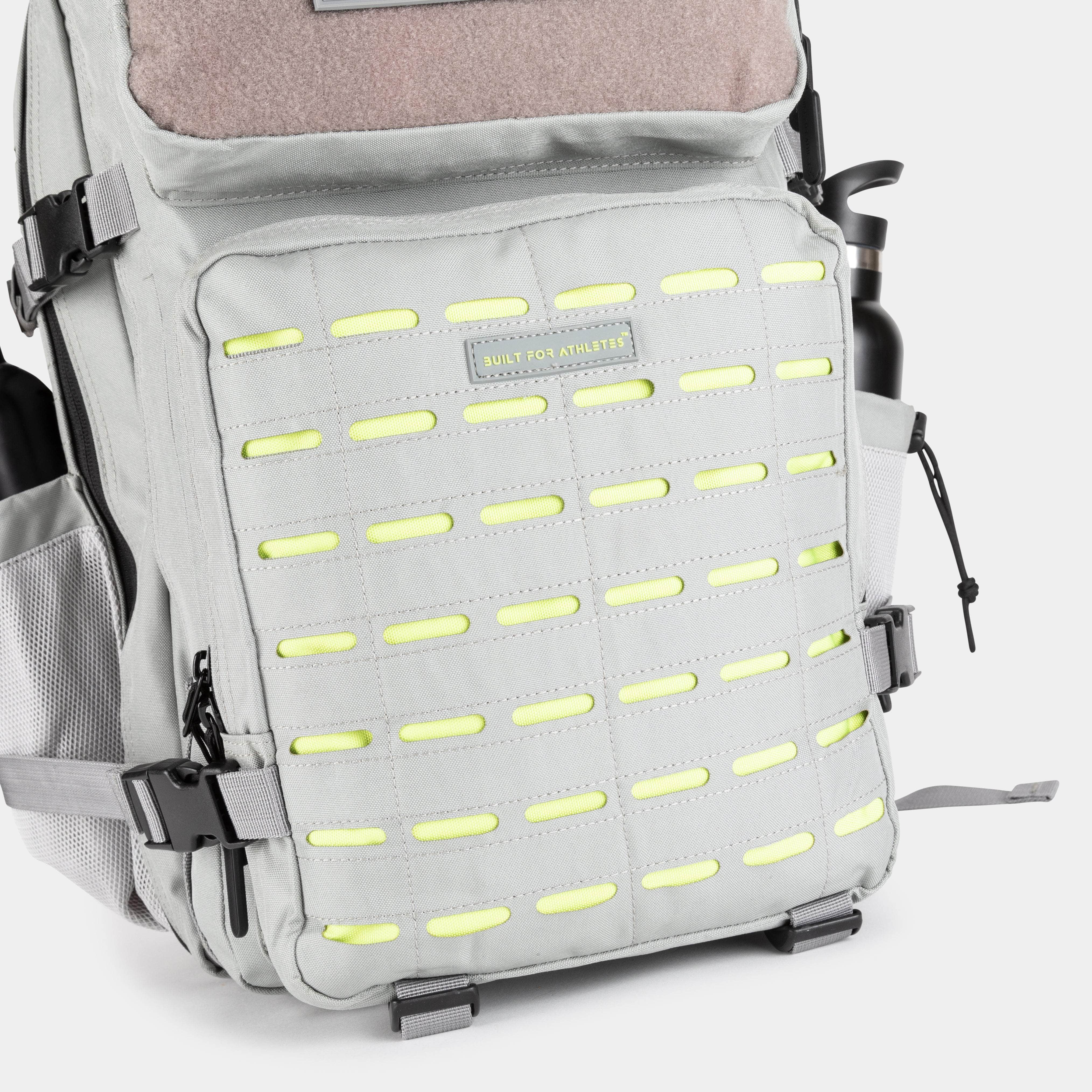 Built for Athletes Rucksäcke Large Grey & Lime Gym Backpacks