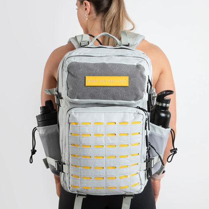 Built for Athletes Rucksäcke Large Grey & Yellow Gym Backpacks