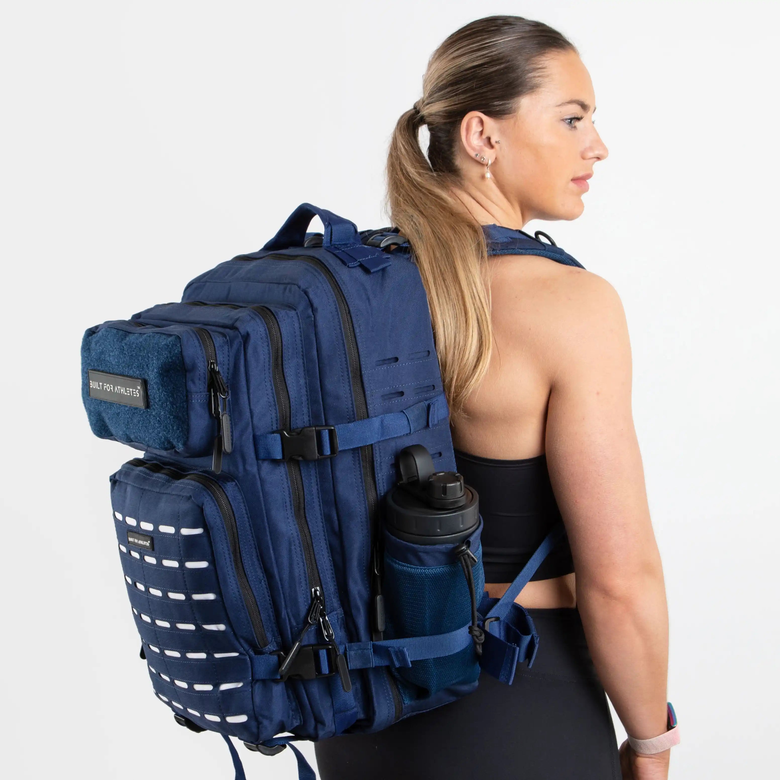 Built for Athletes Rucksäcke Large Navy & White Gym Backpacks