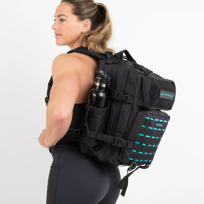 Built for Athletes Rucksäcke Small Black & Aqua Gym Backpack