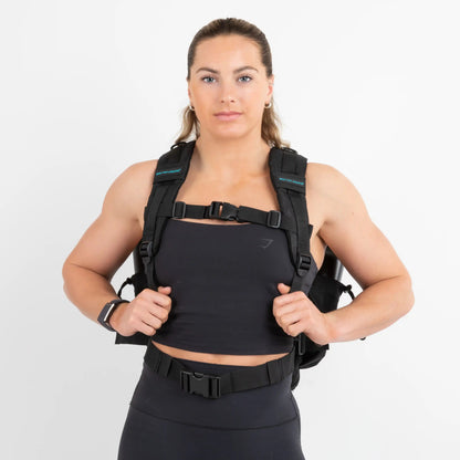 Built for Athletes Rucksäcke Small Black & Aqua Gym Backpack