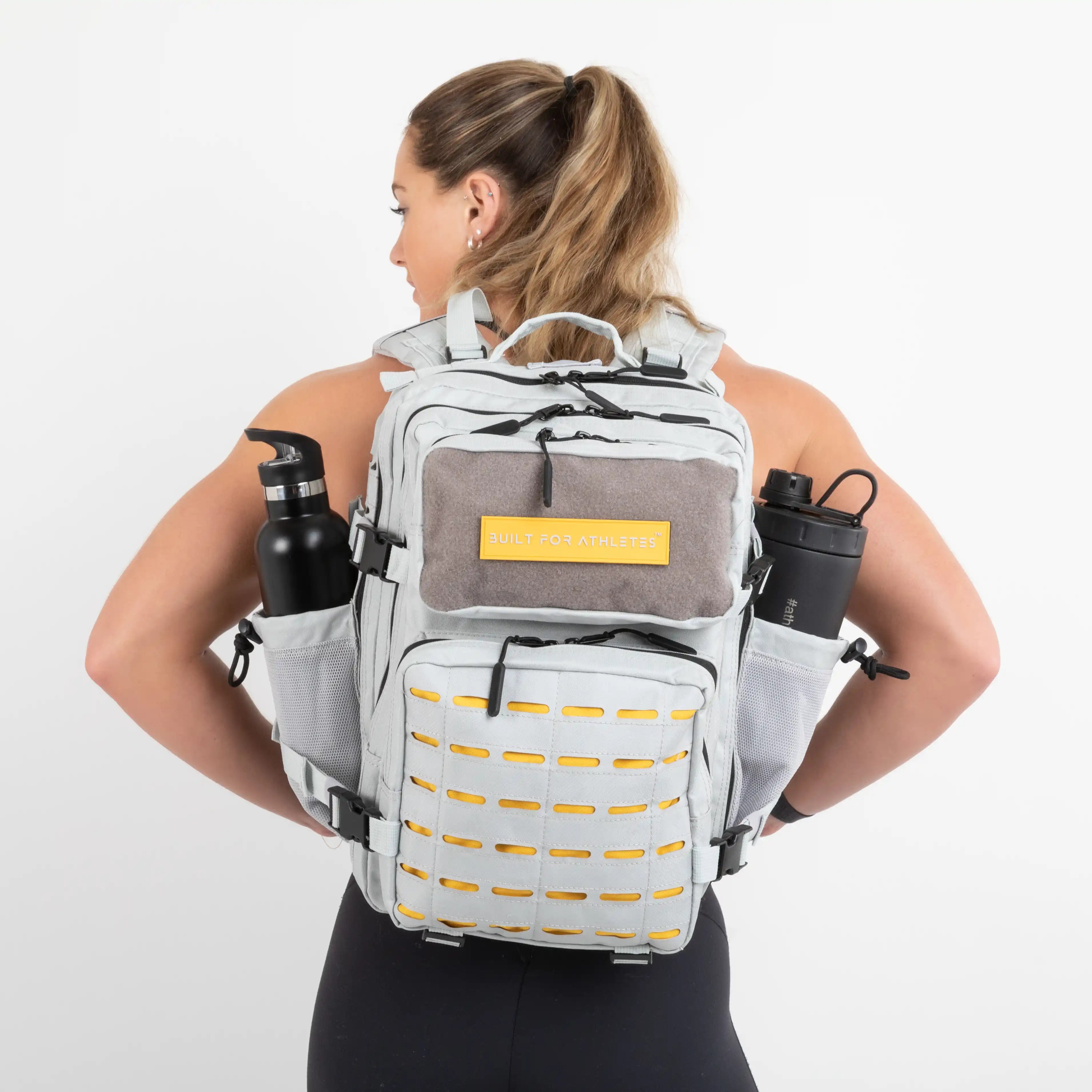 Built for Athletes Rucksäcke Small Grey & Yellow Rucksack