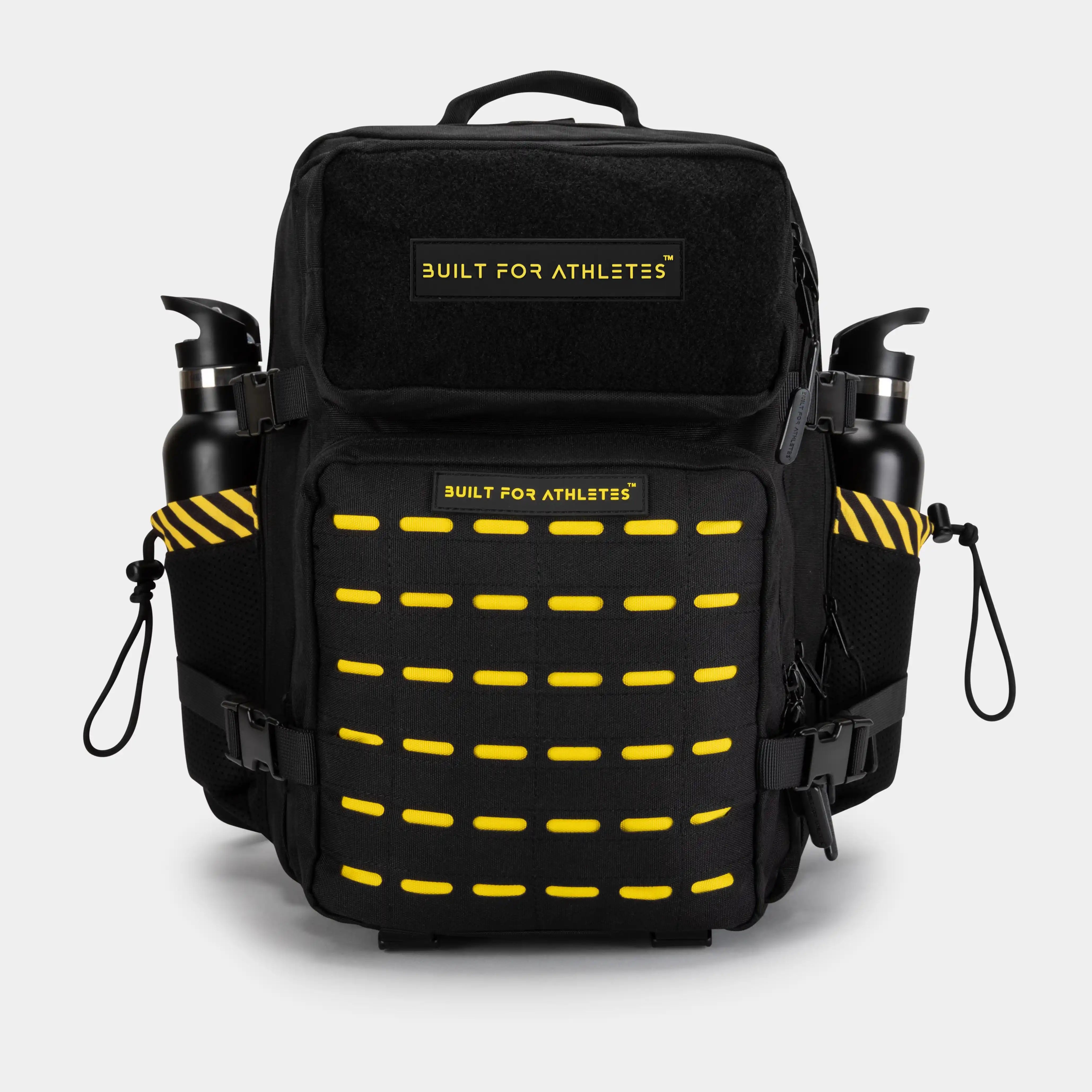 Sac à dos de sport moyen noir et jaune