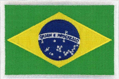 Écussons "Built for Athletes" Écussons "Brazil Country Flag" (drapeau du Brésil)