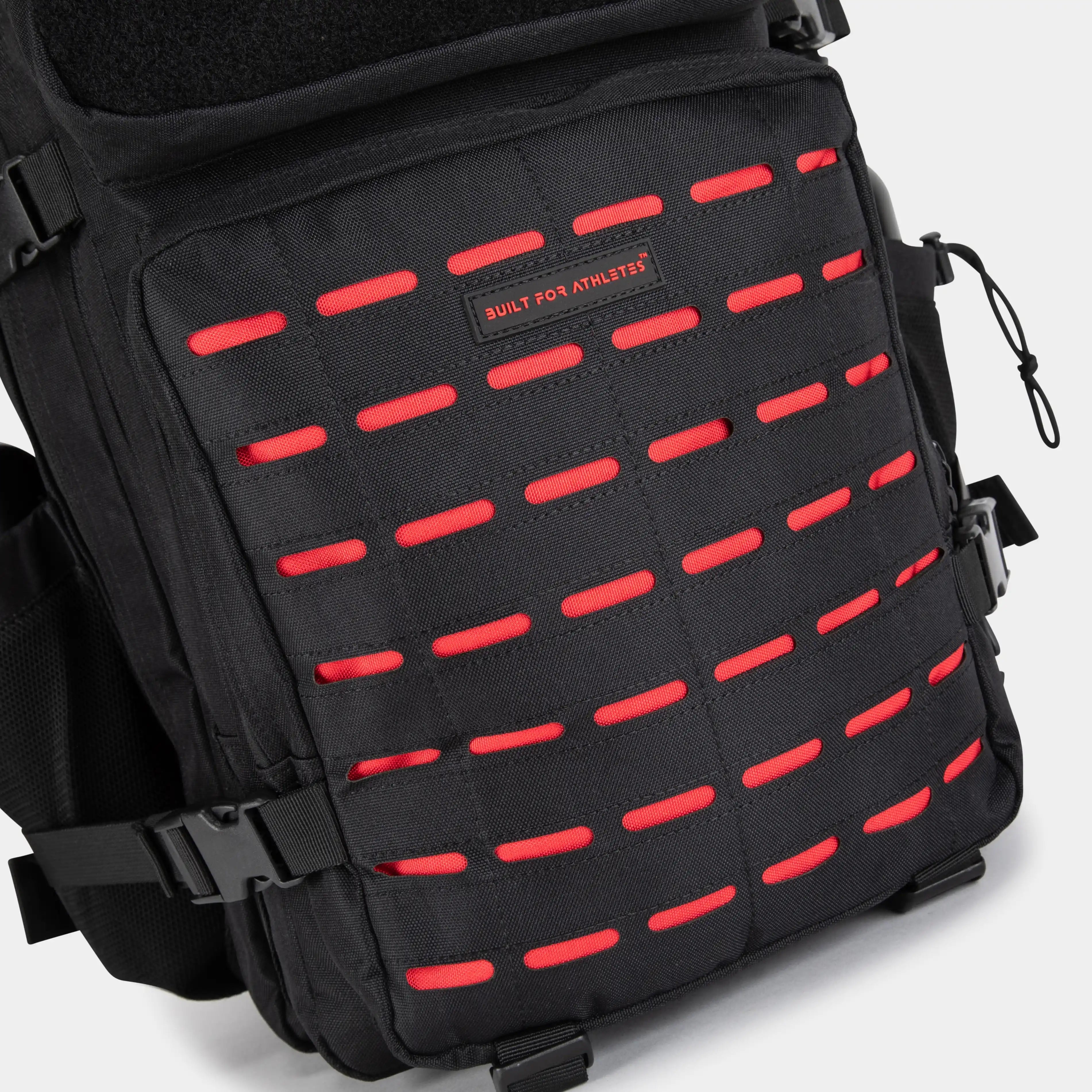 Built for Athletes Backpacks Large Black & Red Gym Backpack