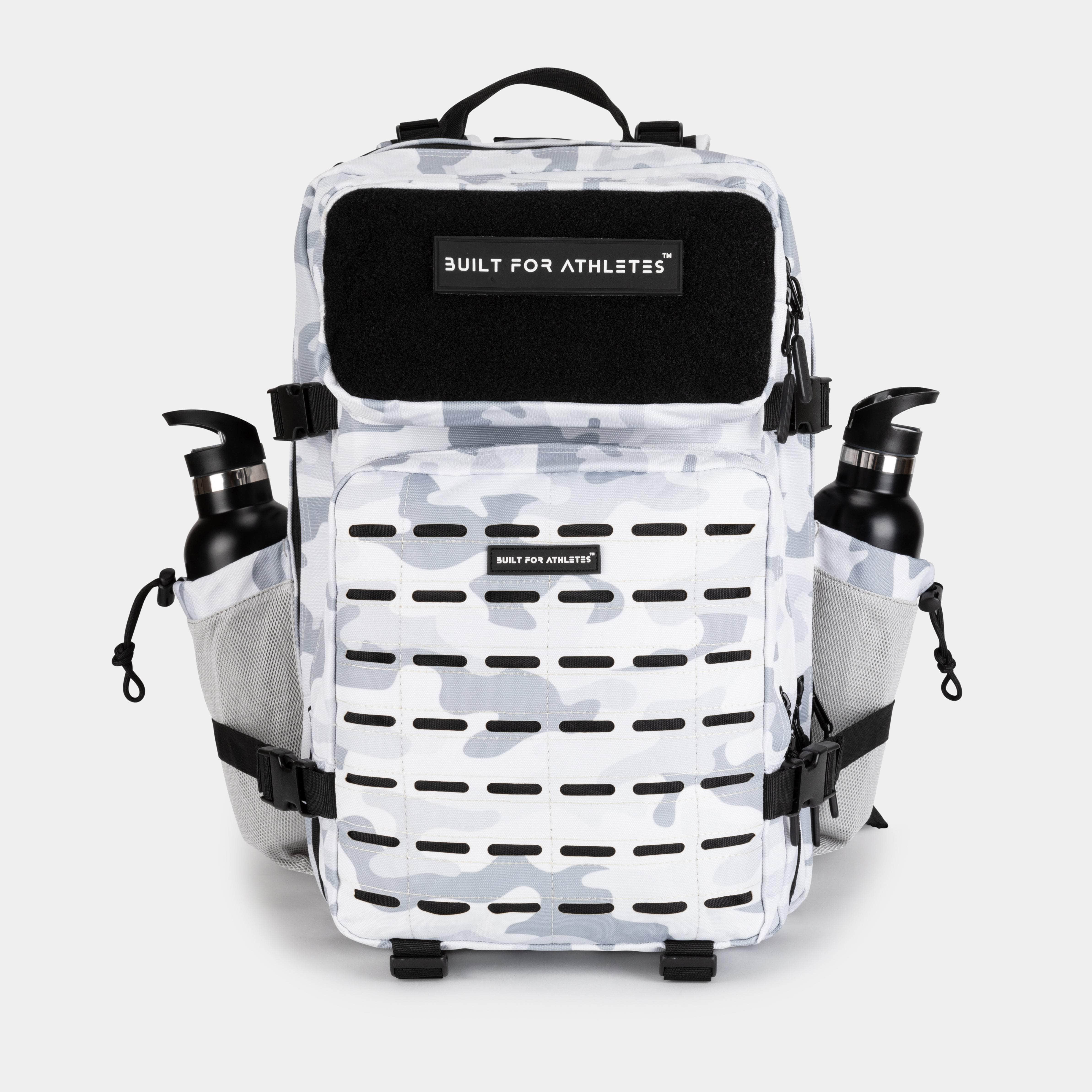 Built for Athletes™ Backpacks Large White Camo Gym Backpack (Sac à dos de gymnastique)