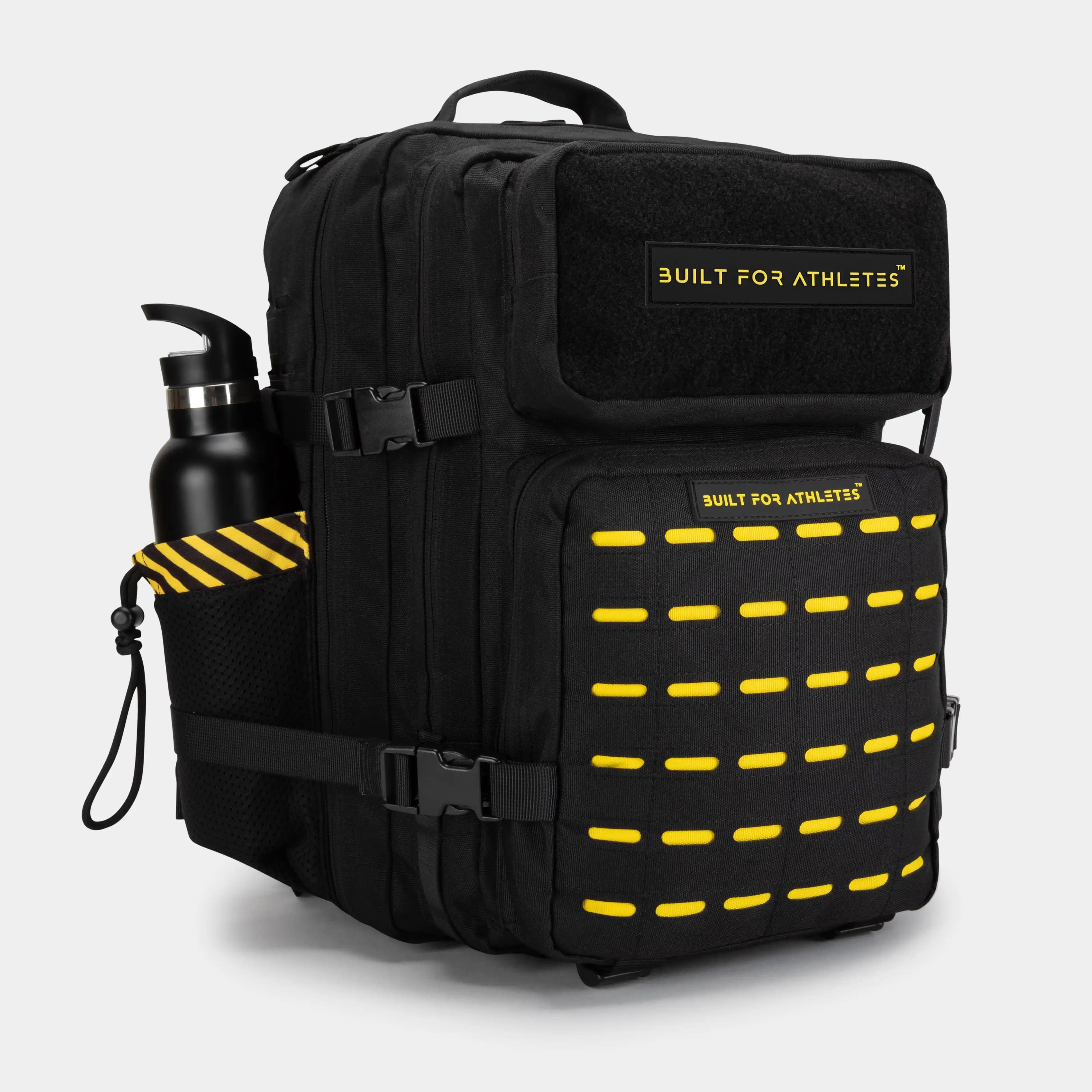 Built for Athletes Backpacks Sac à dos de sport moyen noir et jaune