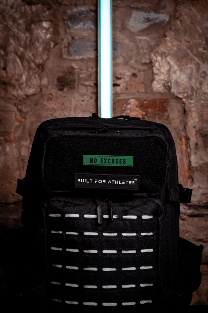 Écusson Built for Athletes Écusson Green Back Black Text No Excuses