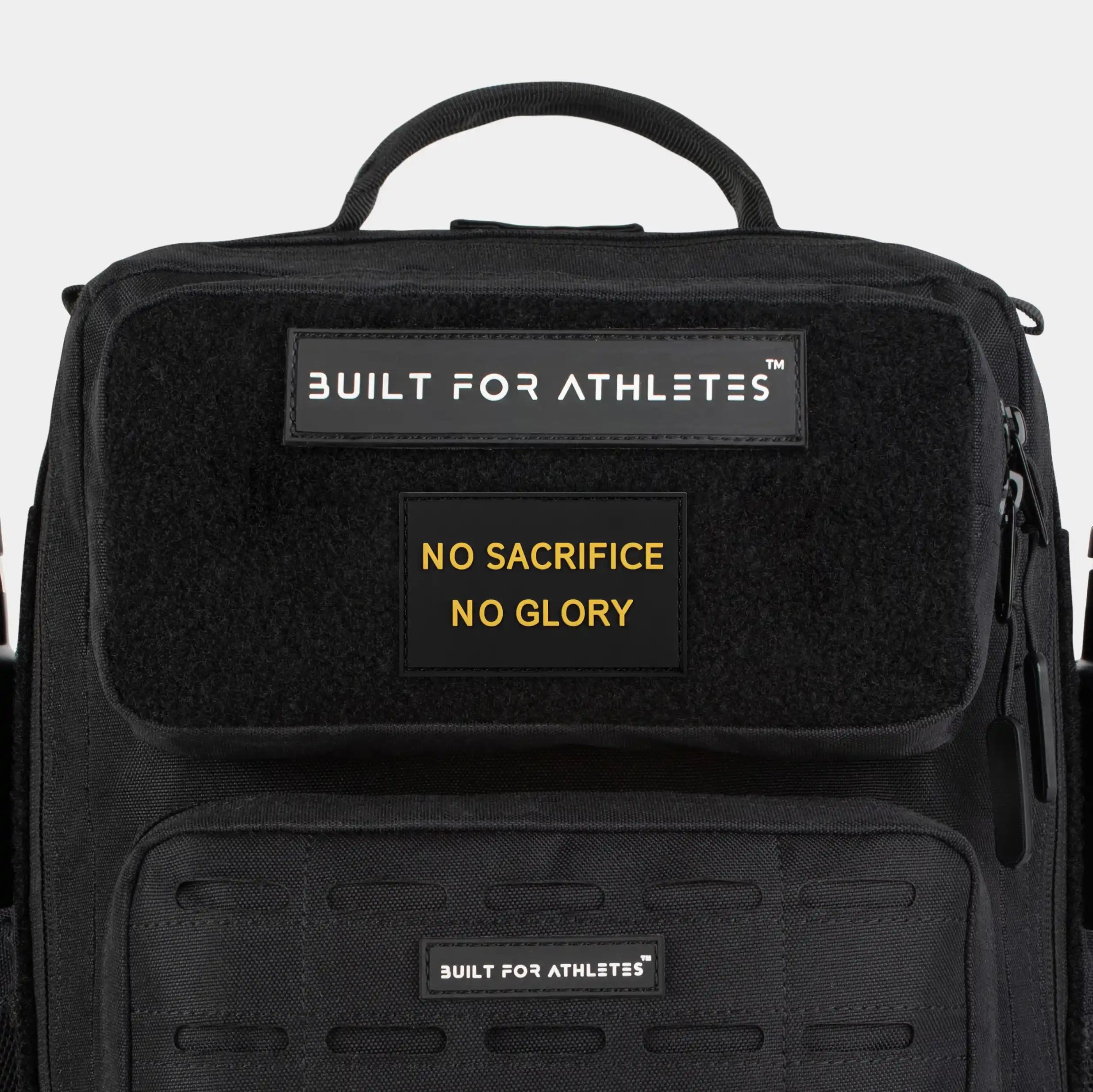 Écusson "Built for Athletes" Écusson "No Sacrifice No Glory" (aucun sacrifice, aucune gloire)