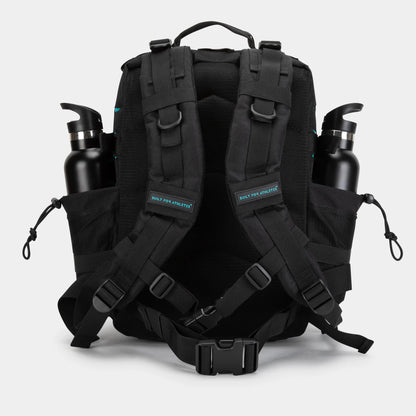 Built for Athletes Backpacks Petit sac à dos de sport noir et aqua